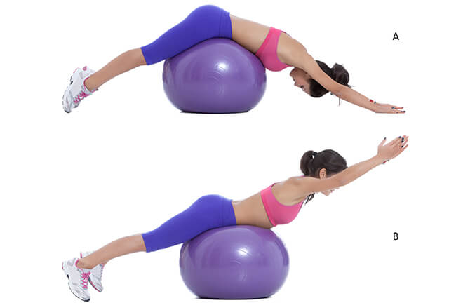 Back Exercises with Swiss Ball