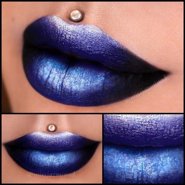 Blue lipstick