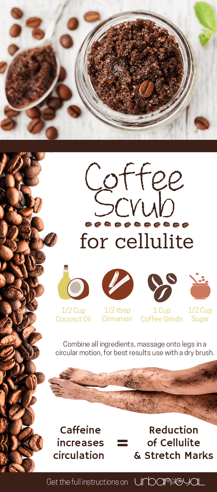 Coffee Scrub to Get Rid of Cellulite