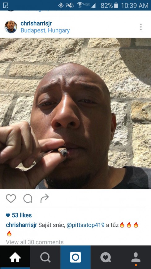 Hacker Leaks Pic Of Broncos Chris Harris Jr. Smoking Weed