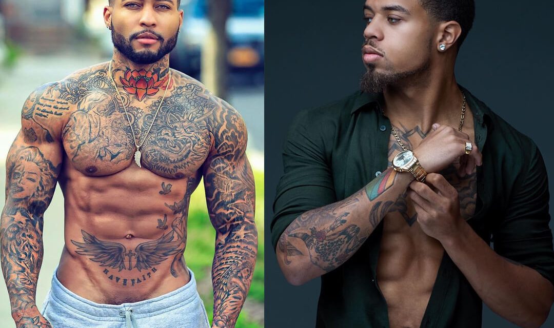 Hottest Black Male Models with Tattoos